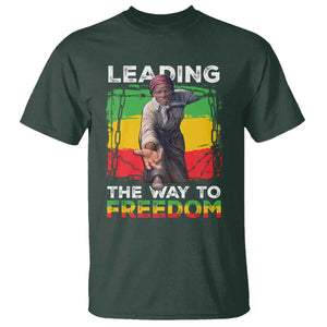 Harriet Tubman T Shirt Leading The Way To Freedom Black History TS09 Dark Forest Green Print Your Wear
