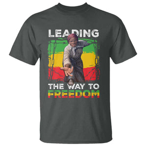 Harriet Tubman T Shirt Leading The Way To Freedom Black History TS09 Dark Heather Print Your Wear