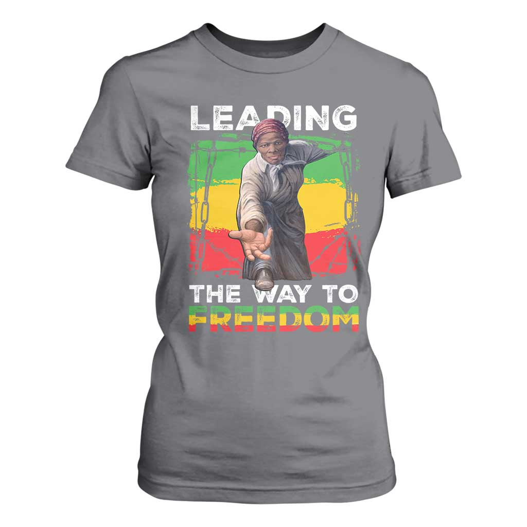 Harriet Tubman T Shirt For Women Leading The Way To Freedom Black History TS09 Charcoal Print Your Wear