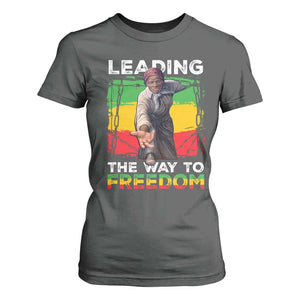 Harriet Tubman T Shirt For Women Leading The Way To Freedom Black History TS09 Dark Heather Print Your Wear