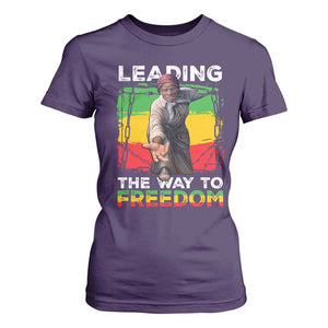 Harriet Tubman T Shirt For Women Leading The Way To Freedom Black History TS09 Purple Print Your Wear