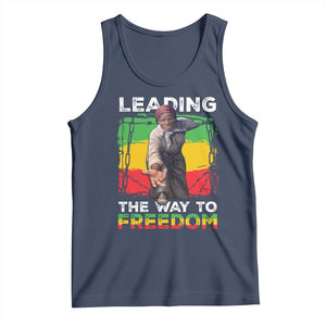 Harriet Tubman Tank Top Leading The Way To Freedom Black History TS09 Navy Print Your Wear