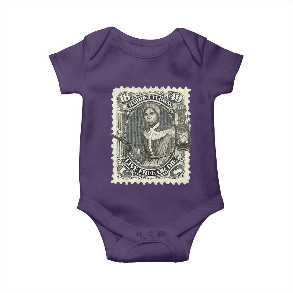 Harriet Tubman Baby Onesie Live Free Or Die Black History TS09 Purple Print Your Wear
