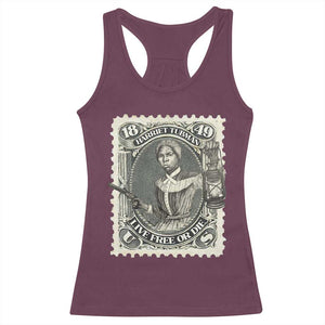Harriet Tubman Racerback Tank Top Live Free Or Die Black History TS09 Maroon Print Your Wear