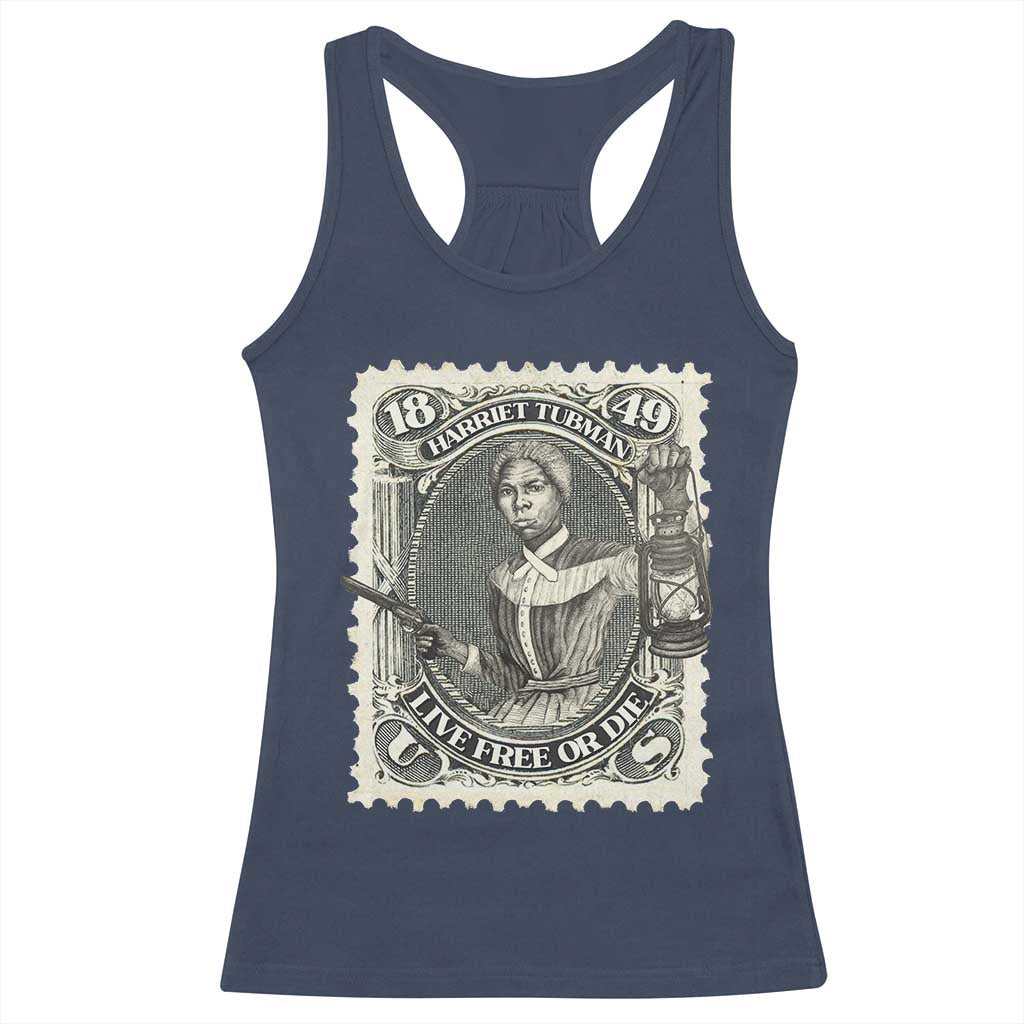 Harriet Tubman Racerback Tank Top Live Free Or Die Black History TS09 Navy Print Your Wear