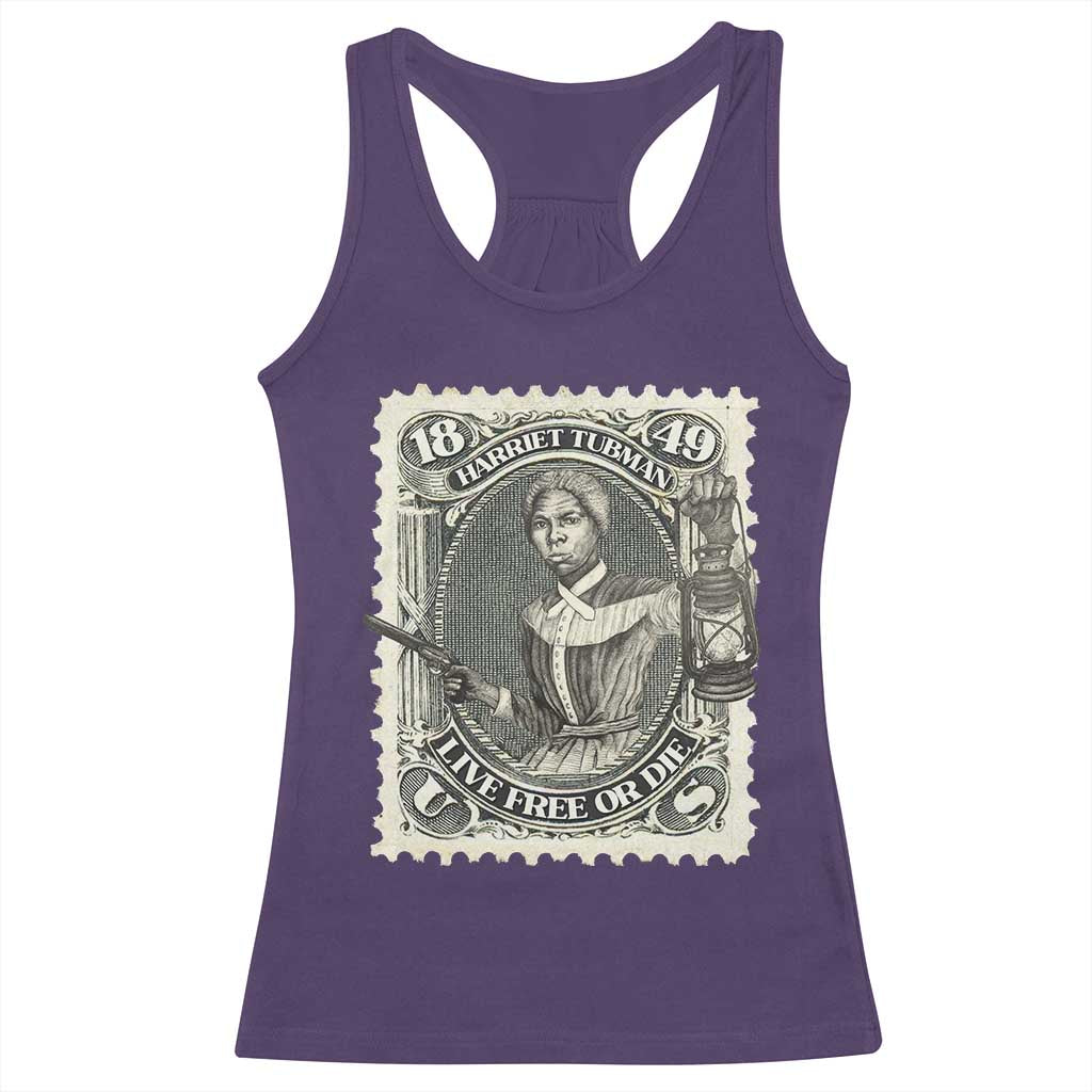 Harriet Tubman Racerback Tank Top Live Free Or Die Black History TS09 Purple Print Your Wear