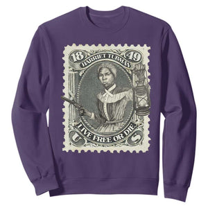 Harriet Tubman Sweatshirt Live Free Or Die Black History TS09 Purple Print Your Wear