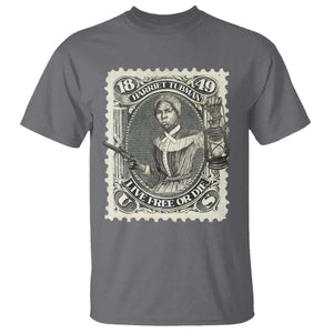 Harriet Tubman T Shirt Live Free Or Die Black History TS09 Charcoal Print Your Wear