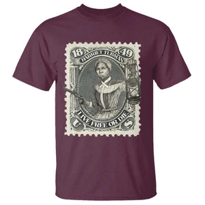 Harriet Tubman T Shirt Live Free Or Die Black History TS09 Maroon Print Your Wear