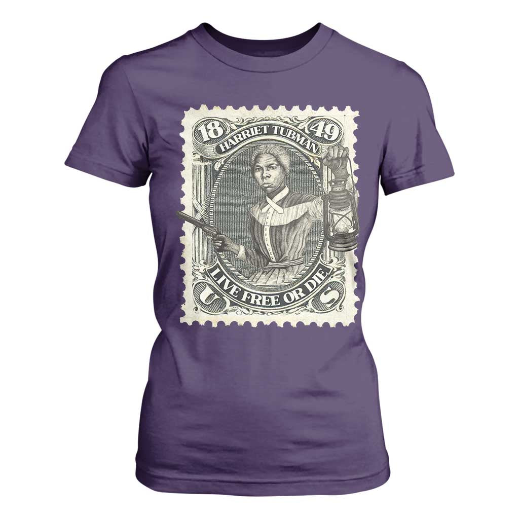 Harriet Tubman T Shirt For Women Live Free Or Die Black History TS09 Purple Print Your Wear