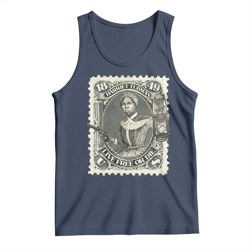 Harriet Tubman Tank Top Live Free Or Die Black History TS09 Navy Print Your Wear