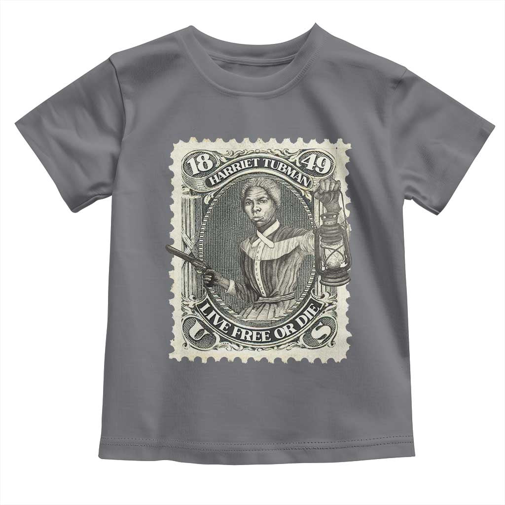 Harriet Tubman Toddler T Shirt Live Free Or Die Black History TS09 Charcoal Print Your Wear