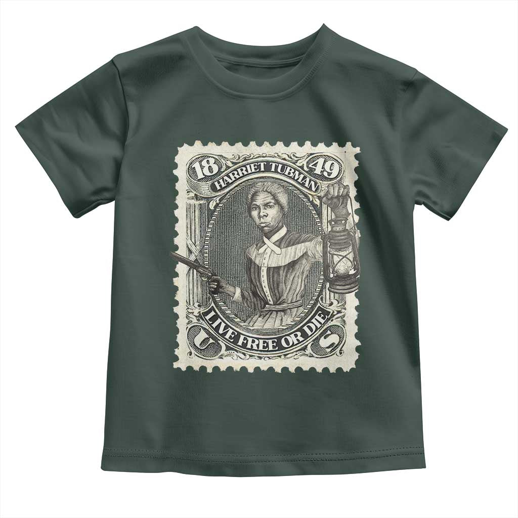 Harriet Tubman Toddler T Shirt Live Free Or Die Black History TS09 Dark Forest Green Print Your Wear