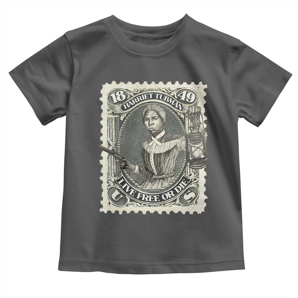 Harriet Tubman Toddler T Shirt Live Free Or Die Black History TS09 Dark Heather Print Your Wear