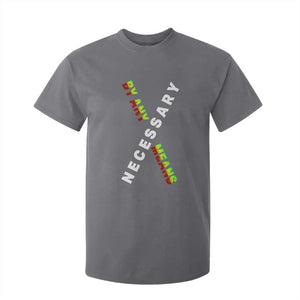 Malcolm X T Shirt For Kid By Any Means Necessary Black History TS09 Charcoal Print Your Wear