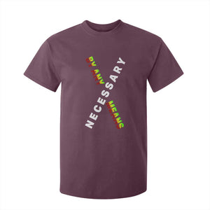 Malcolm X T Shirt For Kid By Any Means Necessary Black History TS09 Maroon Print Your Wear