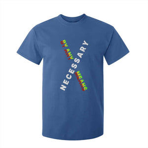 Malcolm X T Shirt For Kid By Any Means Necessary Black History TS09 Royal Blue Print Your Wear