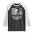 Malcolm X Raglan Shirt By Any Means Necessary American Flag TS09 Black White Print Your Wear