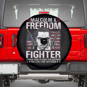 Malcolm X Spare Tire Cover A Man Who Stands For Nothing Will Fall For Anything TS09 Black Print Your Wear