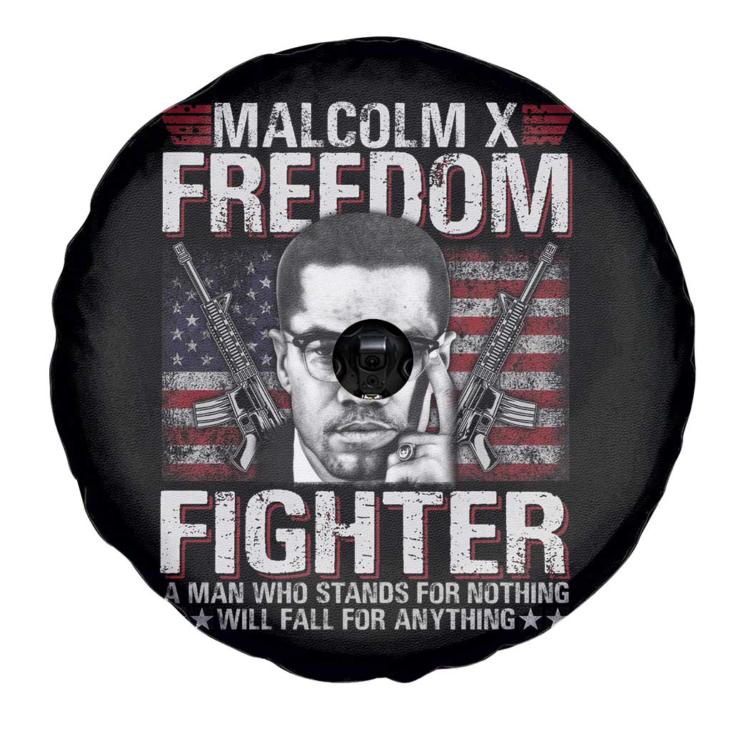 Malcolm X Spare Tire Cover A Man Who Stands For Nothing Will Fall For Anything TS09 Print Your Wear