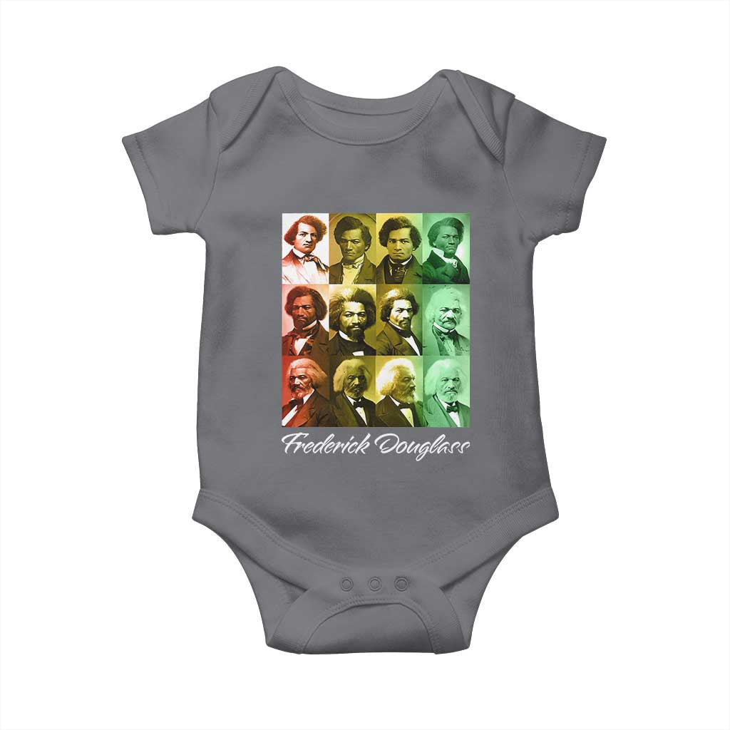 Life Of Frederick Douglass Baby Onesie Black History Month TS09 Charcoal Print Your Wear