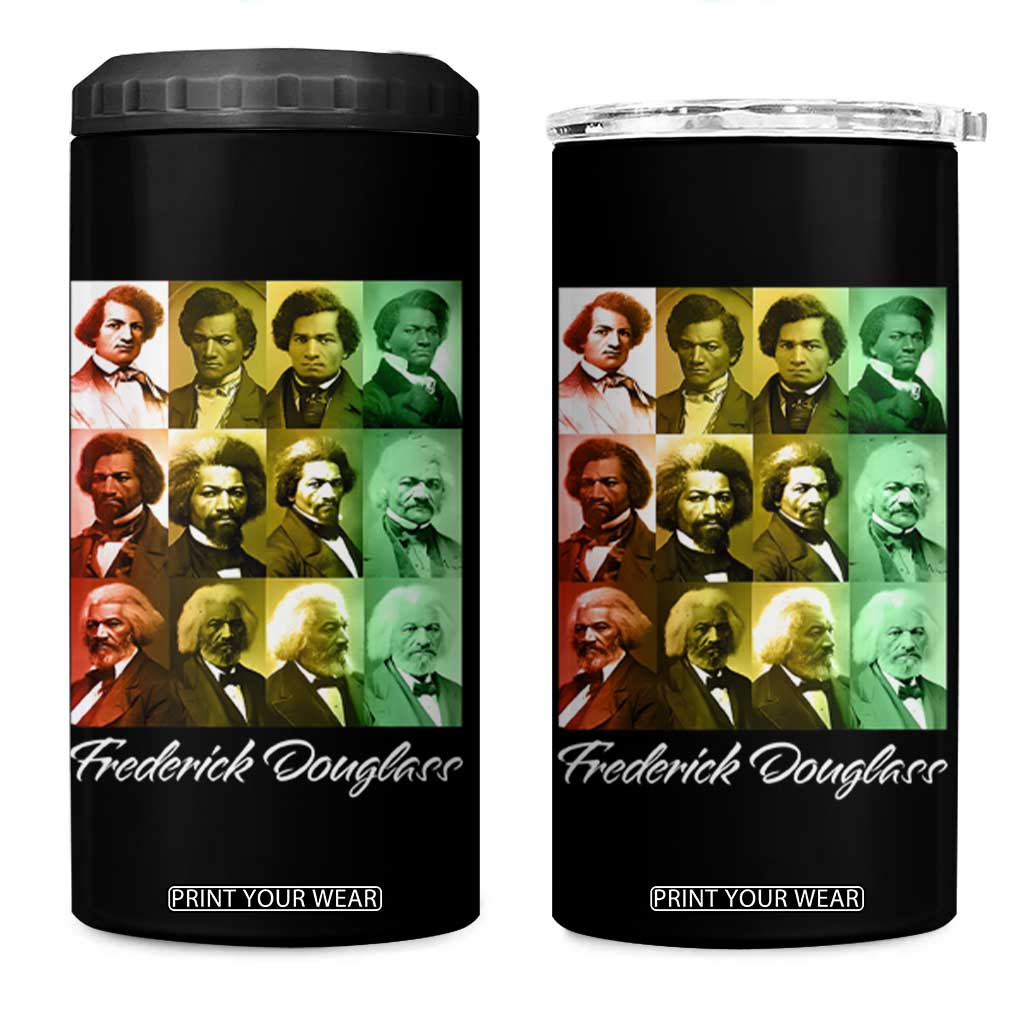 Life Of Frederick Douglass 4 in 1 Can Cooler Tumbler Black History Month TS09 One Size: 16 oz Black Print Your Wear