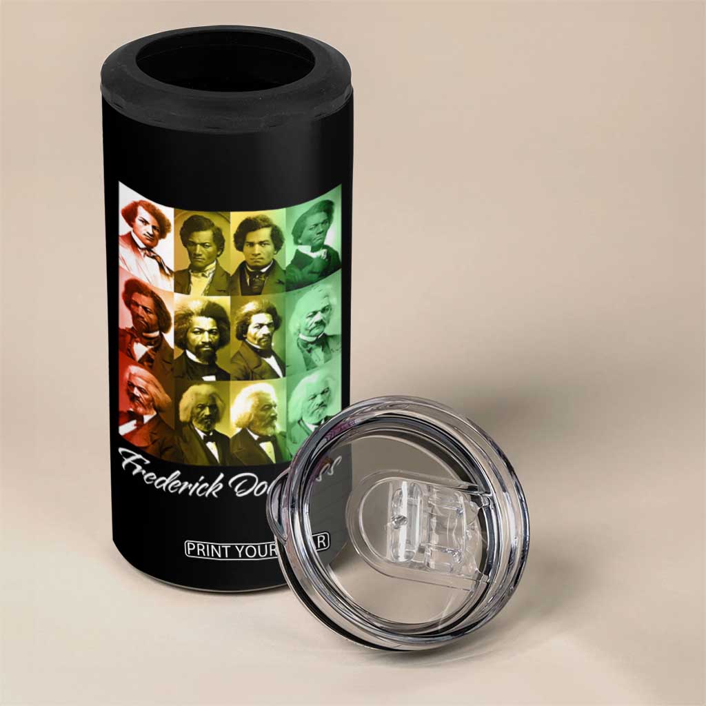 Life Of Frederick Douglass 4 in 1 Can Cooler Tumbler Black History Month TS09 Print Your Wear