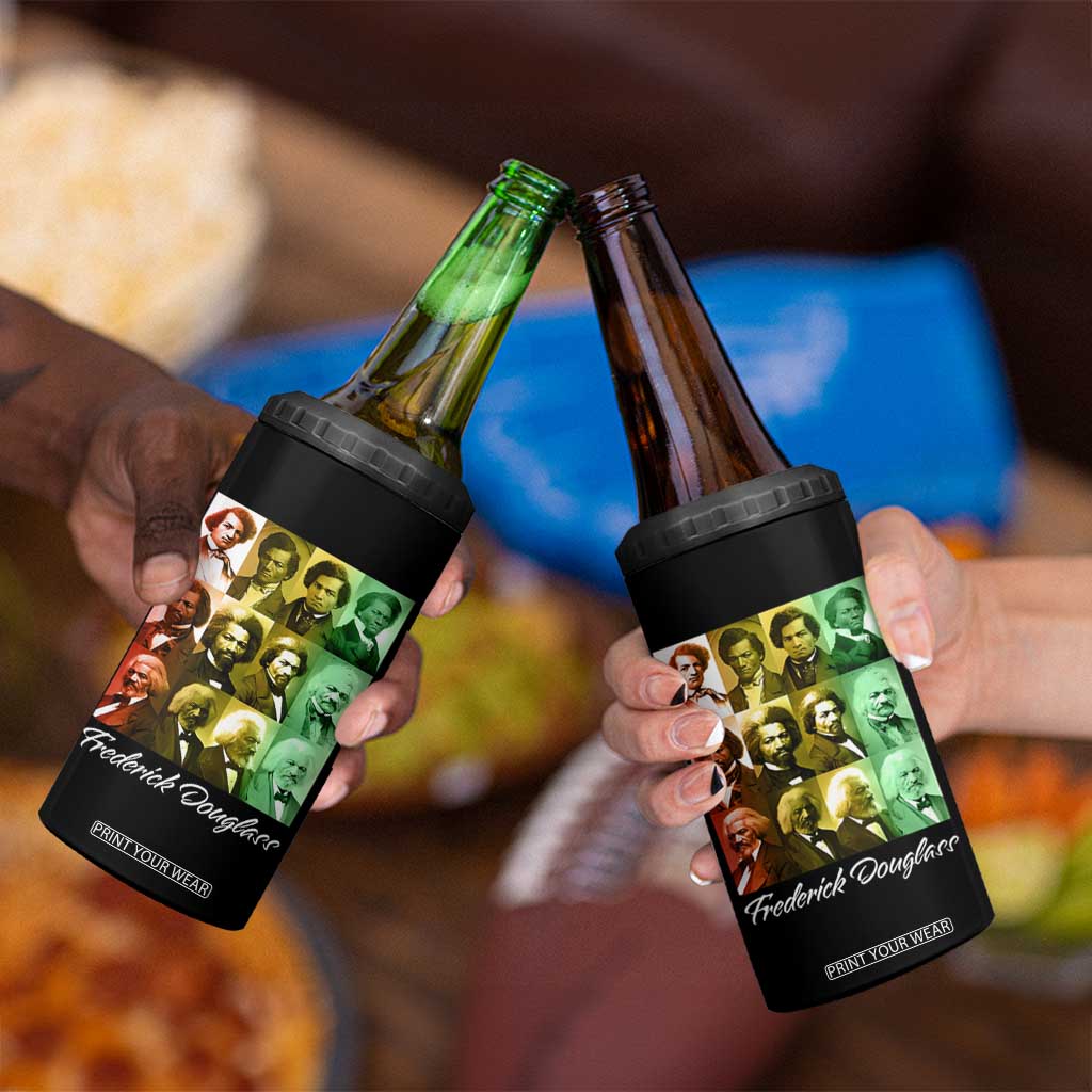 Life Of Frederick Douglass 4 in 1 Can Cooler Tumbler Black History Month TS09 Print Your Wear