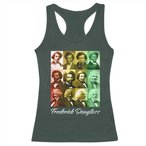 Life Of Frederick Douglass Racerback Tank Top Black History Month TS09 Dark Forest Green Print Your Wear
