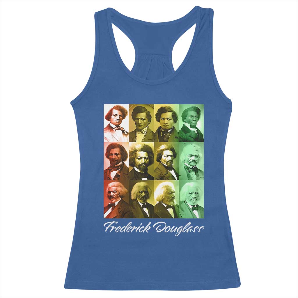 Life Of Frederick Douglass Racerback Tank Top Black History Month TS09 Royal Blue Print Your Wear