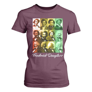 Life Of Frederick Douglass T Shirt For Women Black History Month TS09 Maroon Print Your Wear