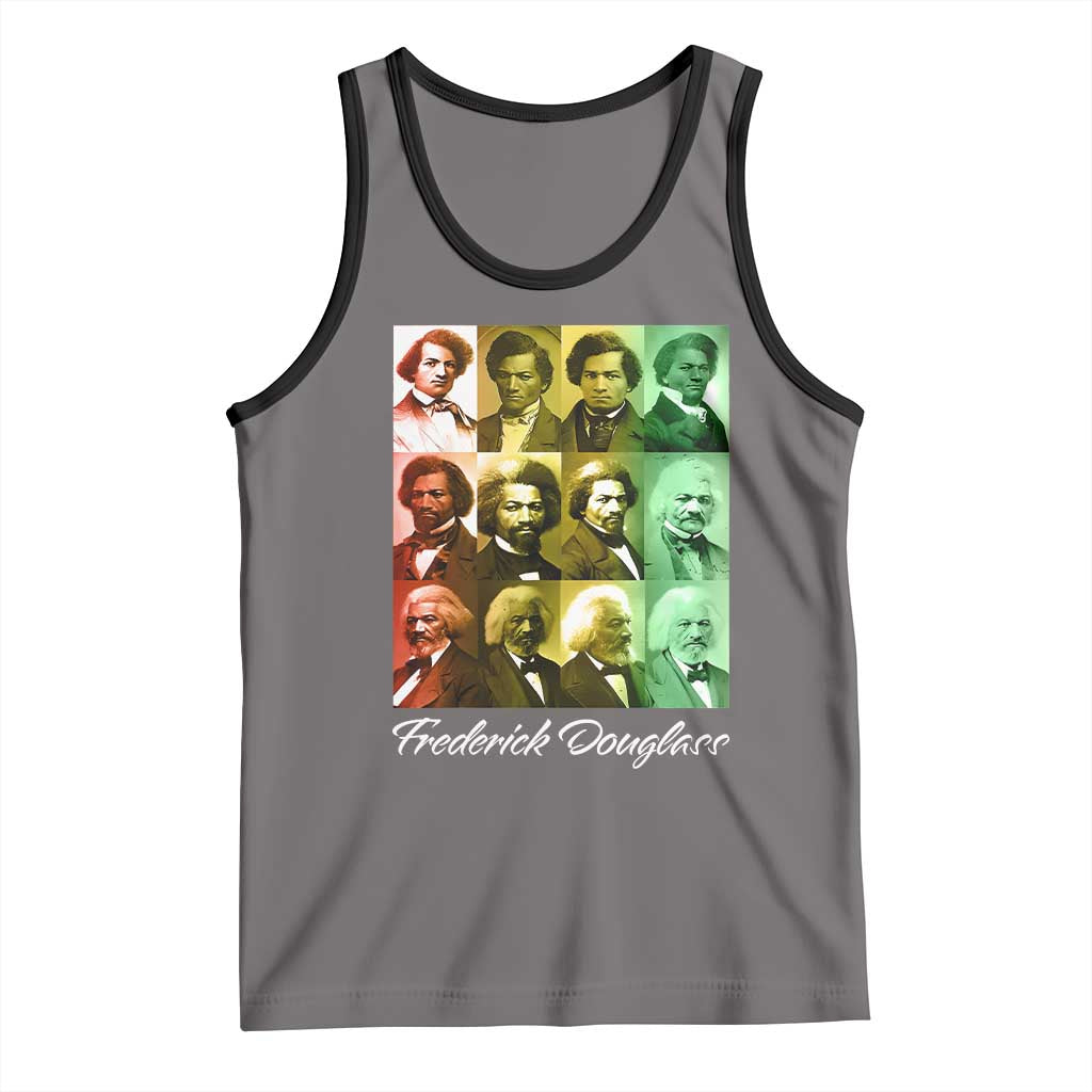 Life Of Frederick Douglass Tank Top Black History Month TS09 Deep Heather Black Print Your Wear