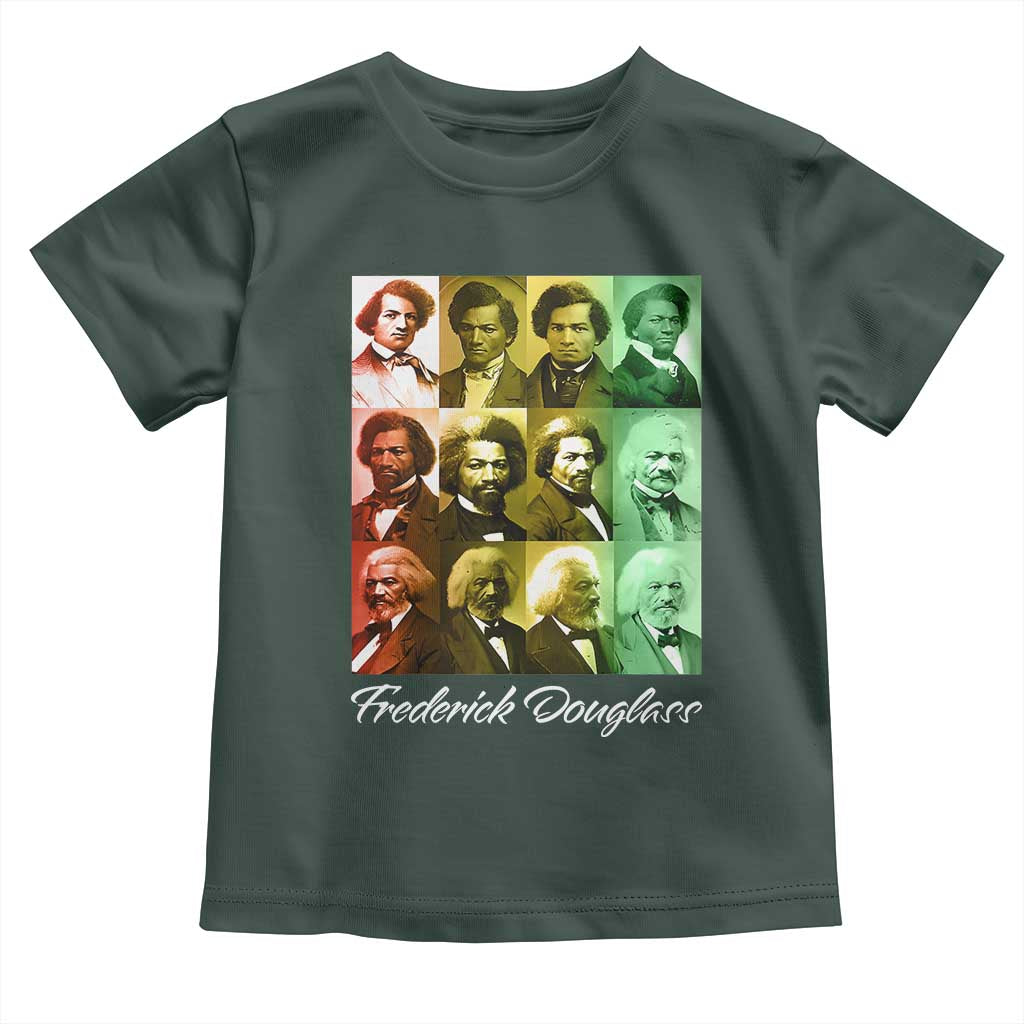 Life Of Frederick Douglass Toddler T Shirt Black History Month TS09 Dark Forest Green Print Your Wear