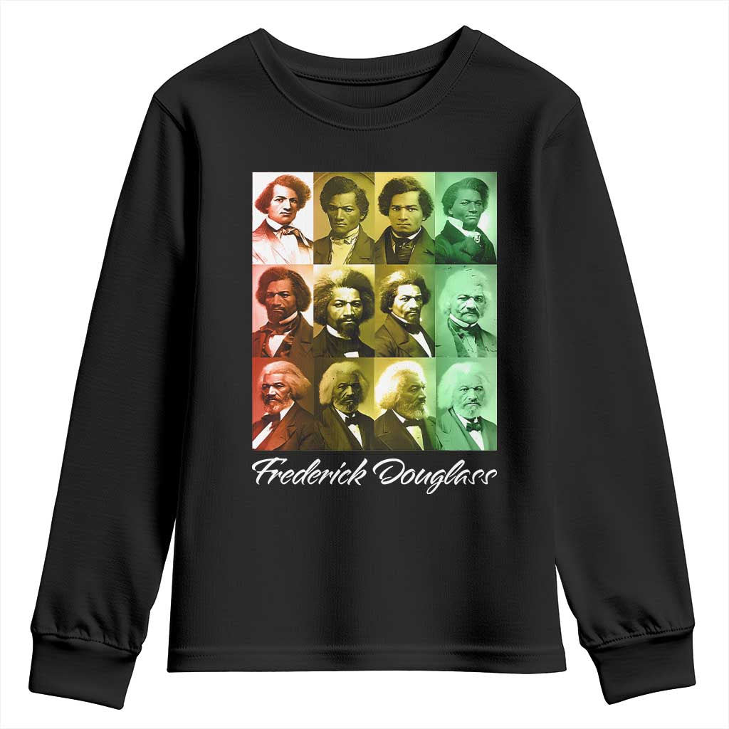 Life Of Frederick Douglass Youth Sweatshirt Black History Month TS09 Black Print Your Wear