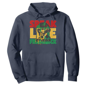 Speak Like Frederick Douglass Hoodie Black History Month TS09 Navy Print Your Wear