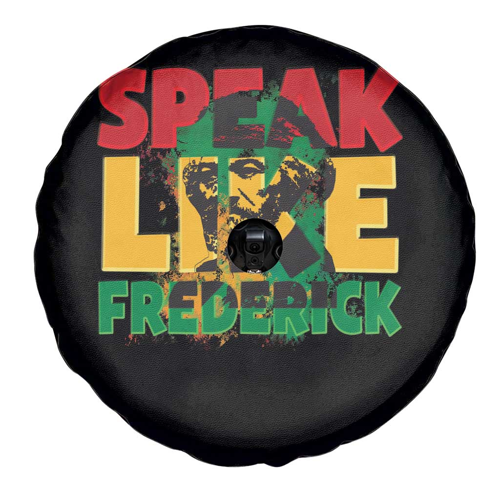 Speak Like Frederick Douglass Spare Tire Cover Black History Month TS09 Print Your Wear