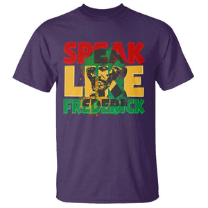 Speak Like Frederick Douglass T Shirt Black History Month TS09 Purple Print Your Wear