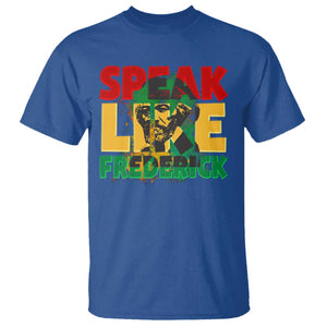 Speak Like Frederick Douglass T Shirt Black History Month TS09 Royal Blue Print Your Wear