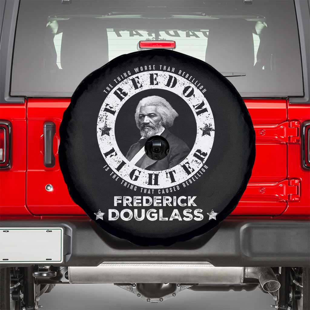 Frederick Douglass Spare Tire Cover The Thing Worse Than Rebellion Is The Thing That Causes Rebellion TS09 Black Print Your Wear