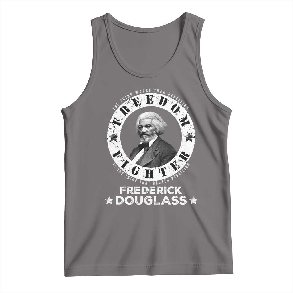 Frederick Douglass Tank Top The Thing Worse Than Rebellion Is The Thing That Causes Rebellion TS09 Deep Heather Print Your Wear
