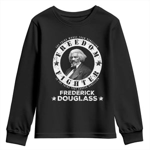 Frederick Douglass Youth Sweatshirt The Thing Worse Than Rebellion Is The Thing That Causes Rebellion TS09 Black Print Your Wear