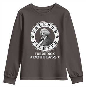 Frederick Douglass Youth Sweatshirt The Thing Worse Than Rebellion Is The Thing That Causes Rebellion TS09 Dark Chocolate Print Your Wear