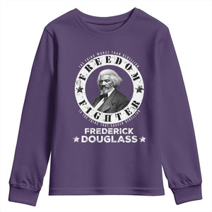 Frederick Douglass Youth Sweatshirt The Thing Worse Than Rebellion Is The Thing That Causes Rebellion TS09 Purple Print Your Wear