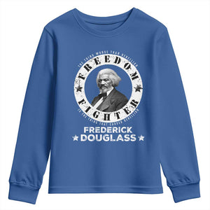 Frederick Douglass Youth Sweatshirt The Thing Worse Than Rebellion Is The Thing That Causes Rebellion TS09 Royal Blue Print Your Wear