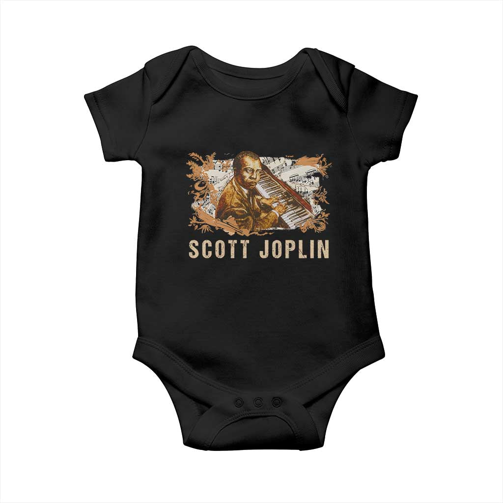Scott Joplin Baby Onesie Afro Classical Music Composer Black History TS09 Black Print Your Wear