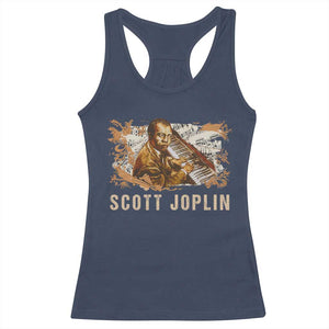 Scott Joplin Racerback Tank Top Afro Classical Music Composer Black History TS09 Navy Print Your Wear