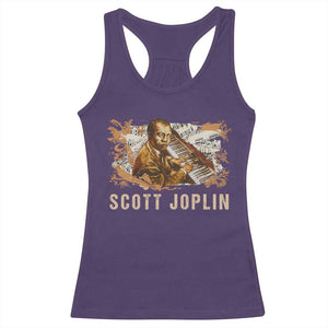 Scott Joplin Racerback Tank Top Afro Classical Music Composer Black History TS09 Purple Print Your Wear