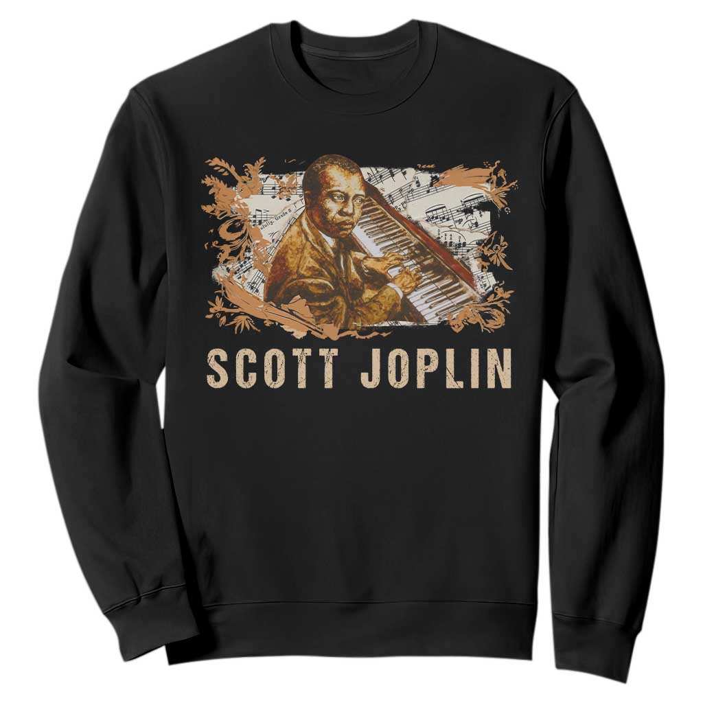 Scott Joplin Sweatshirt Afro Classical Music Composer Black History TS09 Black Print Your Wear