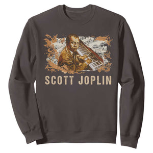 Scott Joplin Sweatshirt Afro Classical Music Composer Black History TS09 Dark Chocolate Print Your Wear