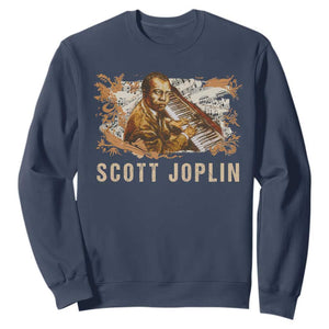 Scott Joplin Sweatshirt Afro Classical Music Composer Black History TS09 Navy Print Your Wear